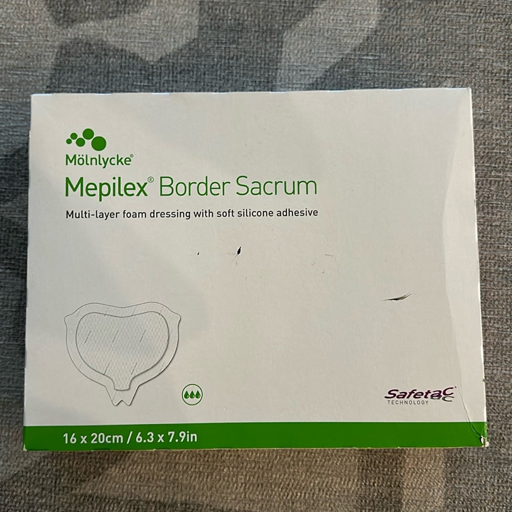 Molnlycke Mepilex Border Sacrum Silicone Foam Dressing Sacral 282055